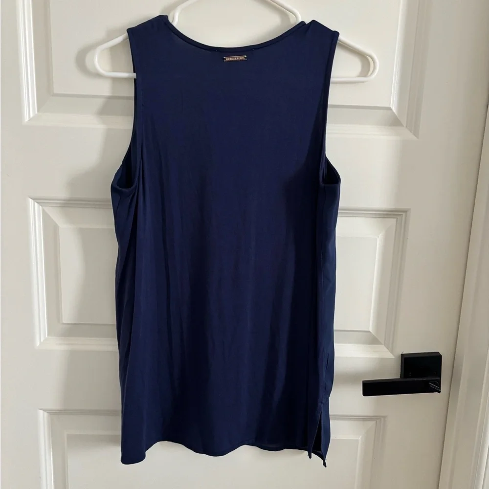 Michael Kors Deep Blue V-Neck Blouse